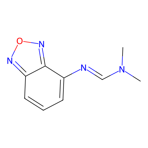 4-(Dimethylamino)methylenaminobenzofurazan structure