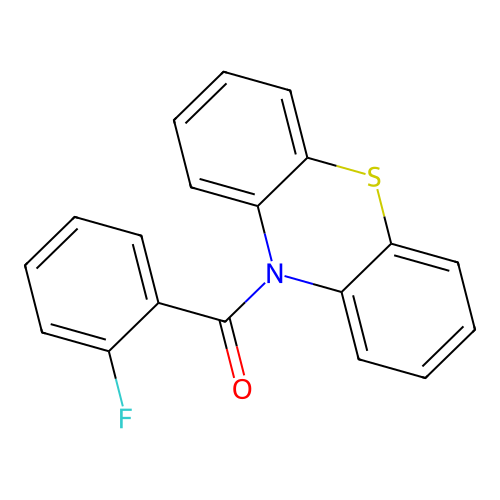 (2-fluorophenyl)(10H-phenothiazin-10-yl)methanone structure