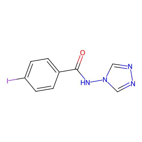 4-iodo-N-(4H-1,2,4-triazol-4-yl)benzamide structure
