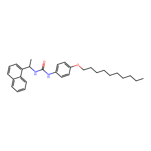 1-[4-(Decyloxy)phenyl]-3-[1-(naphthalen-1-yl)ethyl]urea structure