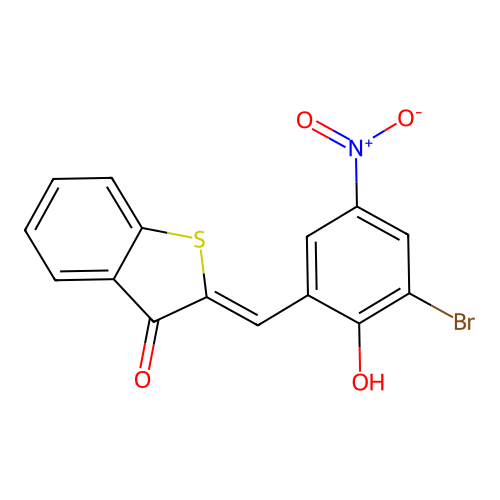2-(3-Bromo-2-hydroxy-5-nitrobenzylidene)benzo[b]thiophen-3(2H)-one structure