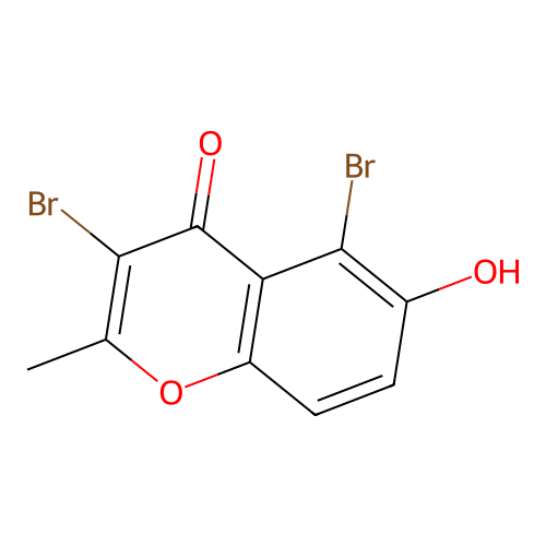 Chromone, 3,5-dibromo-6-hydroxy-2-methyl- structure