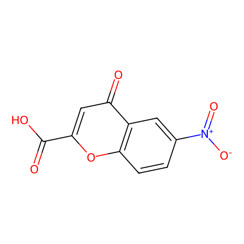 6-Nitro-4-oxo-4H-chromene-2-carboxylic acid structure