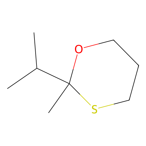 1,3-Oxathiane, 2-isopropyl-2-methyl- structure