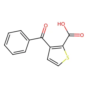 3-Benzoyl-2-thiophenecarboxylic acid structure
