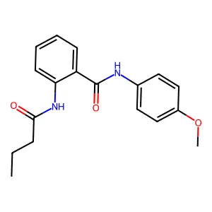 2-(butanoylamino)-N-(4-methoxyphenyl)benzamide structure
