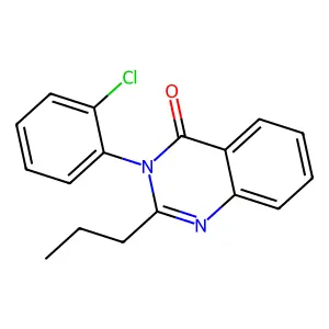 3-(2-Chlorophenyl)-2-propylquinazolin-4-one structure