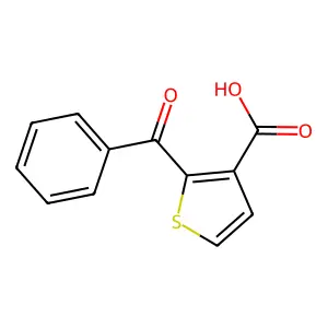 2-Benzoyl-3-thiophenecarboxylic acid structure