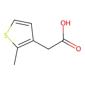 2-Methyl-3-thiopheneacetic acid structure