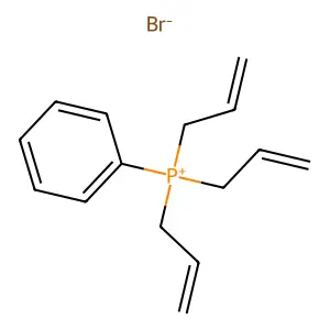 Phosphonium, triallylphenyl-, bromide structure