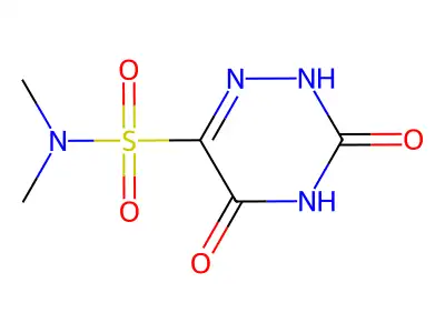 N,N-dimethyl-3,5-dioxo-2,3,4,5-tetrahydro-1,2,4-triazine-6-sulfonamide structure