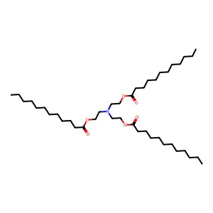 Dodecanoic acid, 1,1',1''-(nitrilotri-2,1-ethanediyl) ester structure