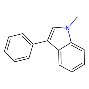 1-Methyl-3-phenylindole structure