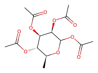 (4,5,6-Triacetyloxy-2-methyloxan-3-yl) acetate structure