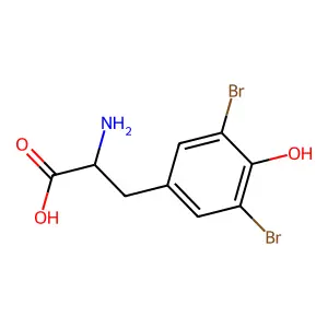 3,5-dibromo-L-tyrosine structure