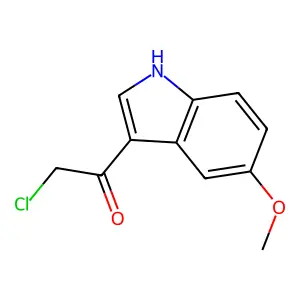 2-chloro-1-(5-methoxy-1H-indol-3-yl)ethanone structure
