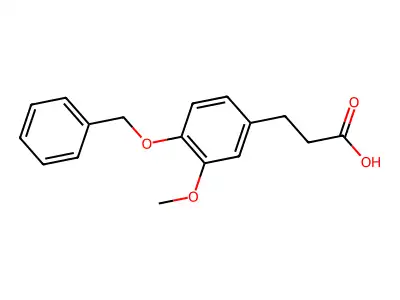 3-(3-Methoxy-4-benzyloxyphenyl)propionic acid structure
