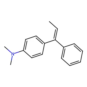 N,N-Dimethyl-4-(1-phenylprop-1-en-1-yl)aniline structure
