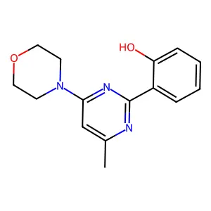 2-(4-Methyl-6-morpholin-4-yl-pyrimidin-2-yl)-phenol structure