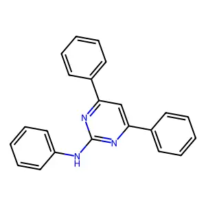 2-Phenylamino-4,6-diphenylpyrimidine structure