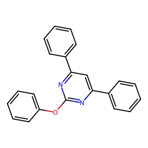 2-Phenoxy-4,6-diphenylpyrimidine structure