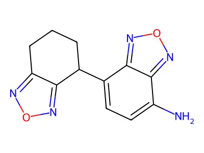 7-(4,5,6,7-Tetrahydro-2,1,3-benzoxadiazol-4-yl)-2,1,3-benzoxadiazol-4-amine structure