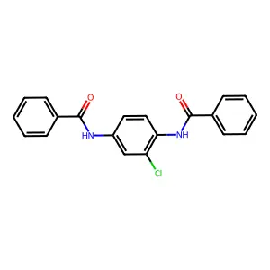 2-Chloro-1,4-dibenzamido benzene structure