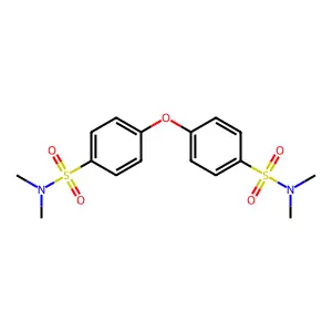 4-{4-[(dimethylamino)sulfonyl]phenoxy}-N,N-dimethylbenzenesulfonamide structure