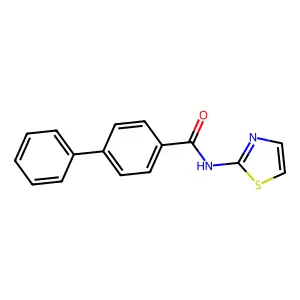 N-(1,3-thiazol-2-yl)biphenyl-4-carboxamide structure