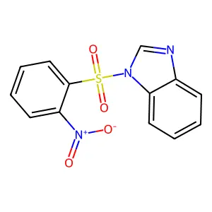 1-[(2-nitrophenyl)sulfonyl]-1H-benzimidazole structure