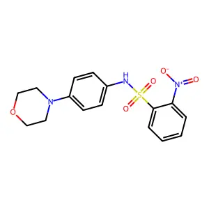 N-(4-Morpholin-4-yl-phenyl)-2-nitrobenzenesulfonamide structure