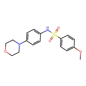 4-methoxy-N-(4-morpholinophenyl)benzenesulfonamide structure
