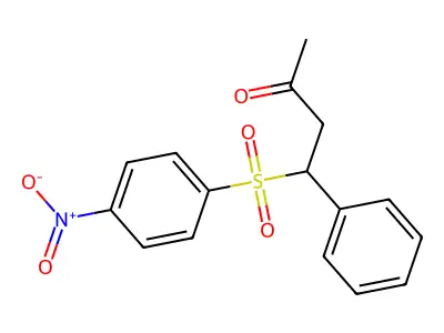 4-(4-Nitrophenyl)sulfonyl-4-phenylbutan-2-one structure