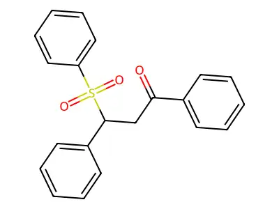1,3-Diphenyl-3-(phenylsulfonyl)propan-1-one structure