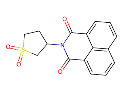 2-(1,1-dioxidotetrahydrothiophen-3-yl)-1H-benzo[de]isoquinoline-1,3(2H)-dione structure