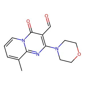 9-Methyl-2-morpholin-4-yl-4-oxo-4H-pyrido[1,2-a]pyrimidine-3-carbaldehyde structure
