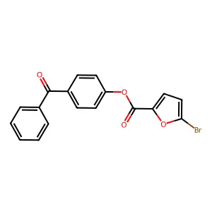 4-Benzoylphenyl 5-bromofuran-2-carboxylate structure