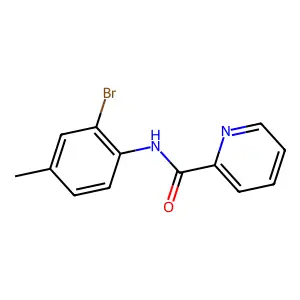 N-(2-bromo-4-methylphenyl)pyridine-2-carboxamide structure
