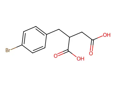2-(4-Bromobenzyl)succinic acid structure