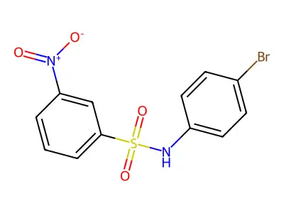 N-(4-Bromophenyl)-3-nitrobenzenesulfonamide structure