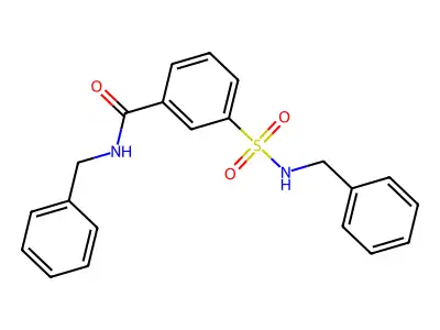 N-Benzyl-3-benzylsulfamoyl-benzamide structure