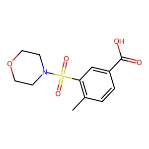 4-甲基-3-(吗啉-4-磺酰基)苯甲酸 structure