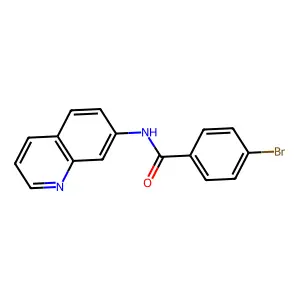 4-溴-N-喹啉-7-yl苯甲酰胺 structure