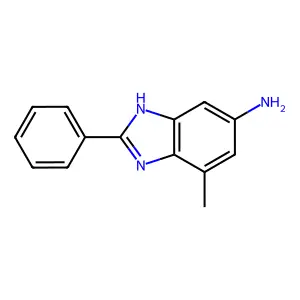 4-methyl-2-phenyl-1H-benzimidazol-6-amine structure