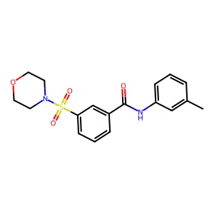 3-(morpholinosulfonyl)-N-(m-tolyl)benzamide structure