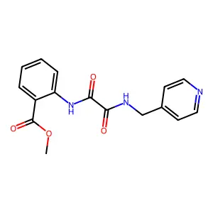 Methyl 2-({oxo[(4-pyridinylmethyl)amino]acetyl}amino)benzoate structure