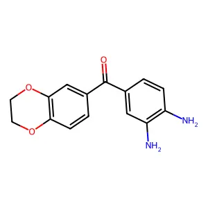 (3,4-Diaminophenyl)(2,3-dihydro-1,4-benzodioxin-6-yl)methanone structure