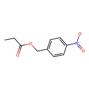 Benzenemethanol, 4-nitro-, propanoate structure