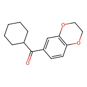 Cyclohexyl(2,3-dihydro-1,4-benzodioxin-6-yl)methanone structure