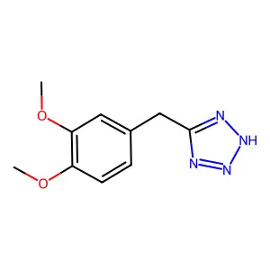 5-(3,4-dimethoxybenzyl)-2H-tetrazole structure